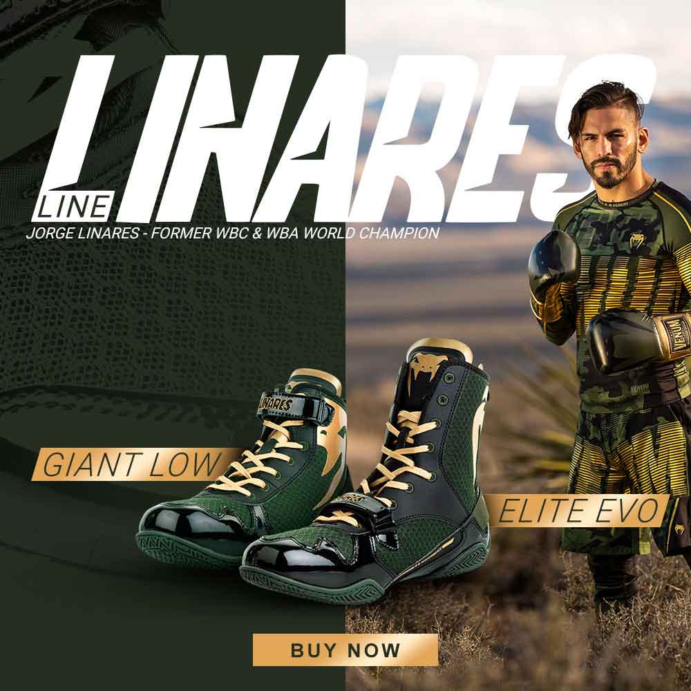VENUM/ヴェナム ホルヘ・リナレス ボクシングシューズ ELITE EVO LINARES EDITION BOXING SHOES/エリート・エヴォ (ホルヘ)リナレス エディション ボクシングシューズ GIANT LOW LINARES EDITION BOXING SHOES/ジャイアント・ロー (ホルヘ)リナレス エディション ボクシングシューズ banner/バナー