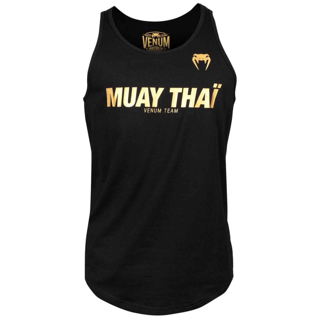 VENUM/ヴェナム MUAY THAI VT TANK TOP／ムエタイ VT（ヴェナムチーム）タンクトップ（黒／ゴールド）