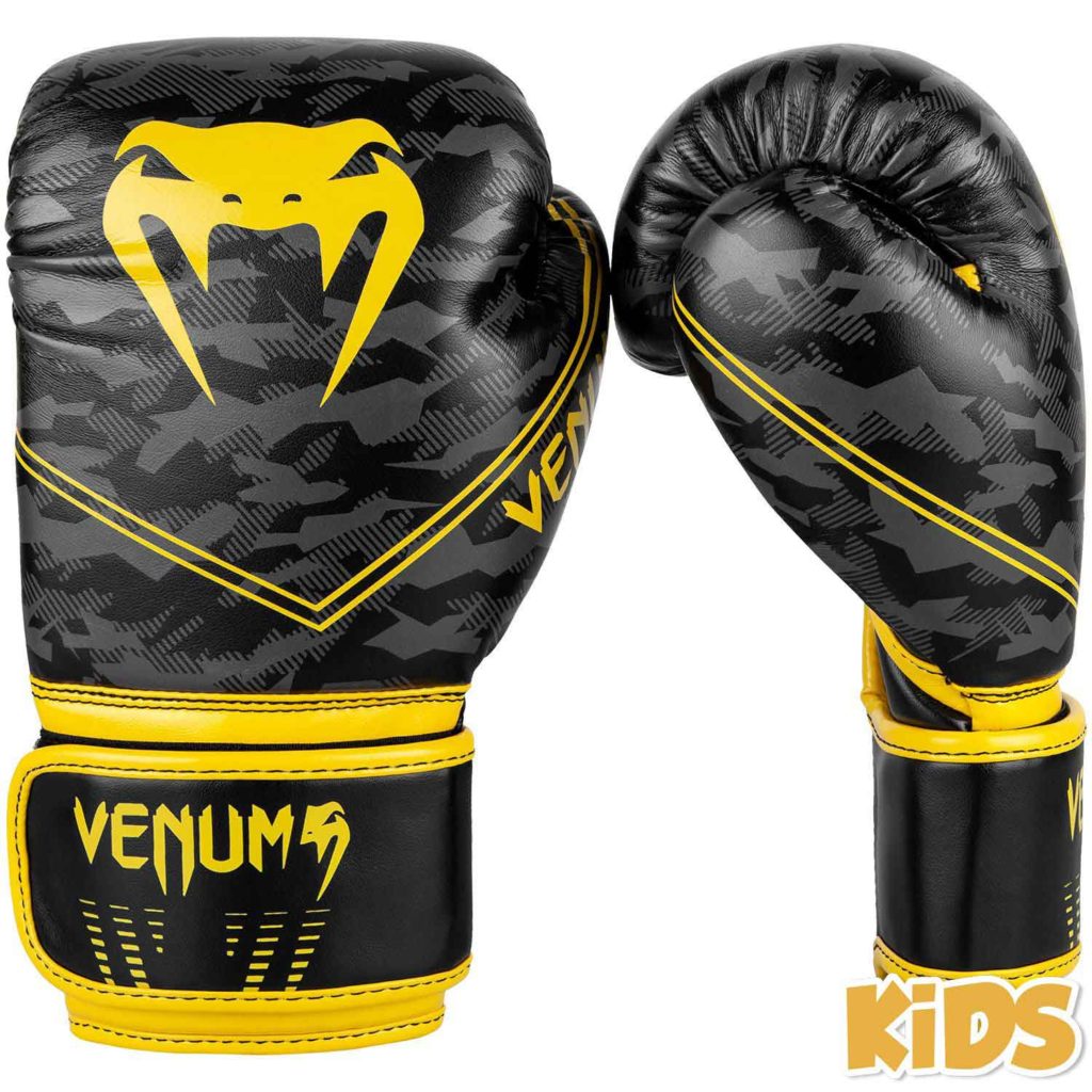 VENUM/ヴェナム OKINAWA 2.0 KIDS BOXING GLOVES／沖縄 2.0 キッズ ボクシンググローブ（ブラックカモ／イエロー）