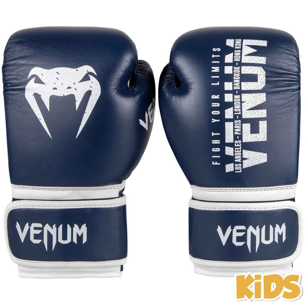 VENUM/ヴェナム SIGNATURE KIDS BOXING GLOVES／シグネチャー キッズ ボクシンググローブ（ネイビー）