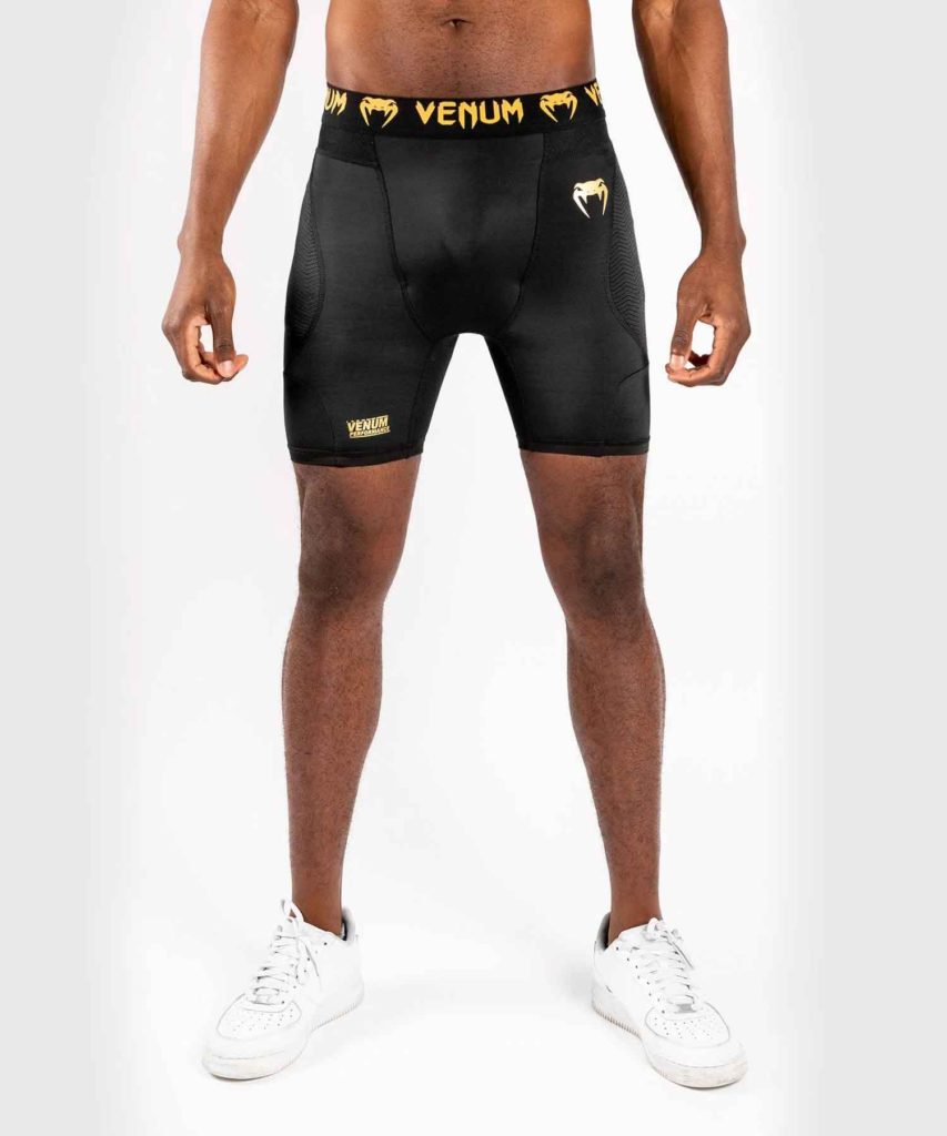 VENUM/ヴェナム G-FIT COMPRESSION SHORTS／G-フィット コンプレッションショーツ（黒／ゴールド）