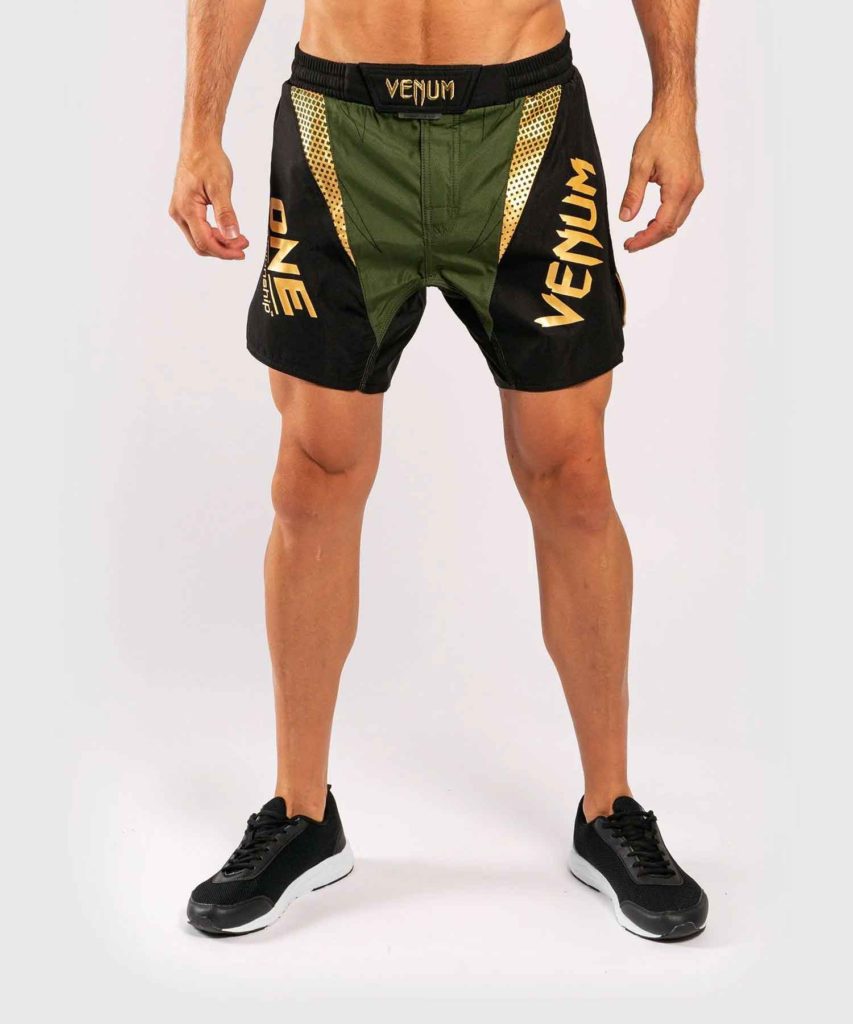 VENUM/ヴェナム VENUM X ONE FC FIGHTSHORTS／ヴェナム×ONE FC ファイトショーツ（カーキ／ゴールド）