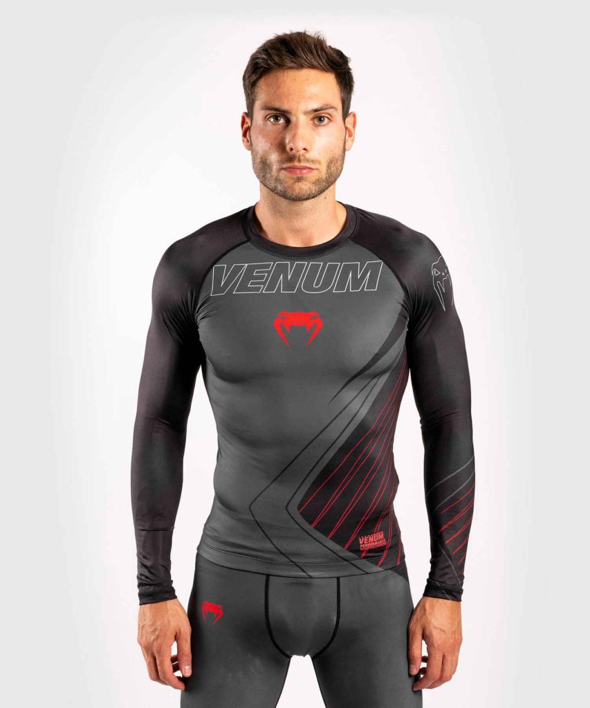 VENUM/ヴェナム CONTENDER 5.0 RASHGUARD LONG SLEEVES／コンテンダー 5.0 ラッシュガード ロングスリーブ（グレー）