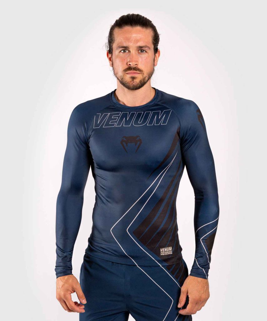 VENUM/ヴェナム CONTENDER 5.0 RASHGUARD LONG SLEEVES／コンテンダー 5.0 ラッシュガード ロングスリーブ（ネイビー）