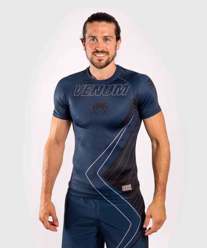 VENUM/ヴェナム CONTENDER 5.0 RASHGUARD SHORT SLEEVES／コンテンダー 5.0 ラッシュガード ショートスリーブ（ネイビー）