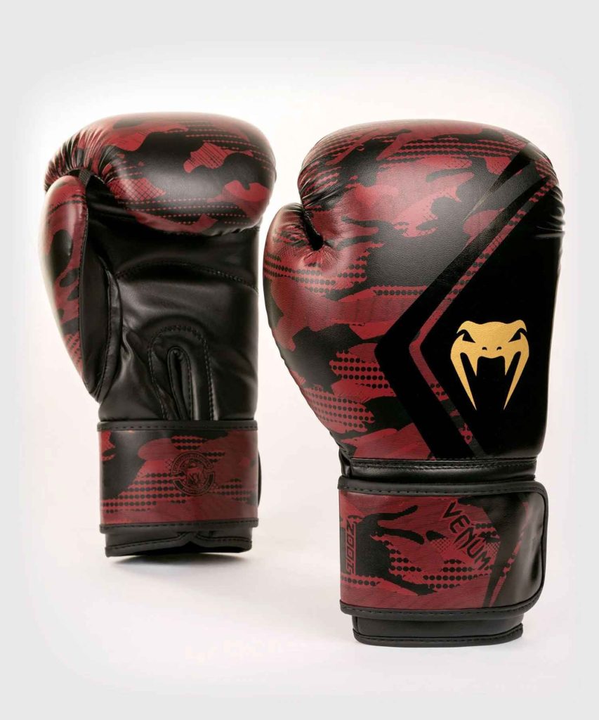 VENUM/ヴェナム DEFENDER CONTENDER 2.0 BOXING GLOVES／ディフェンダー コンテンダー 2.0 ボクシンググローブ（黒／バーガンディレッド）