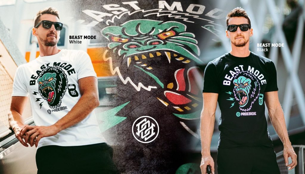 PRiDEorDiE／プライド オア ダイ BEAST MODE T-Shirt／ビーストモード Tシャツ