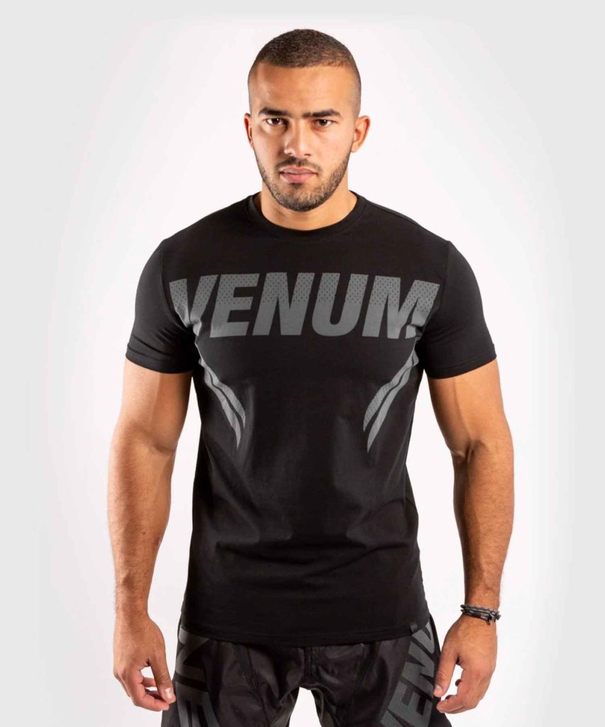 VENUM/ヴェナム VENUM×ONE FC IMPACT T-SHIRT／VENUM×ONE FC インパクトTシャツ（黒／グレー）