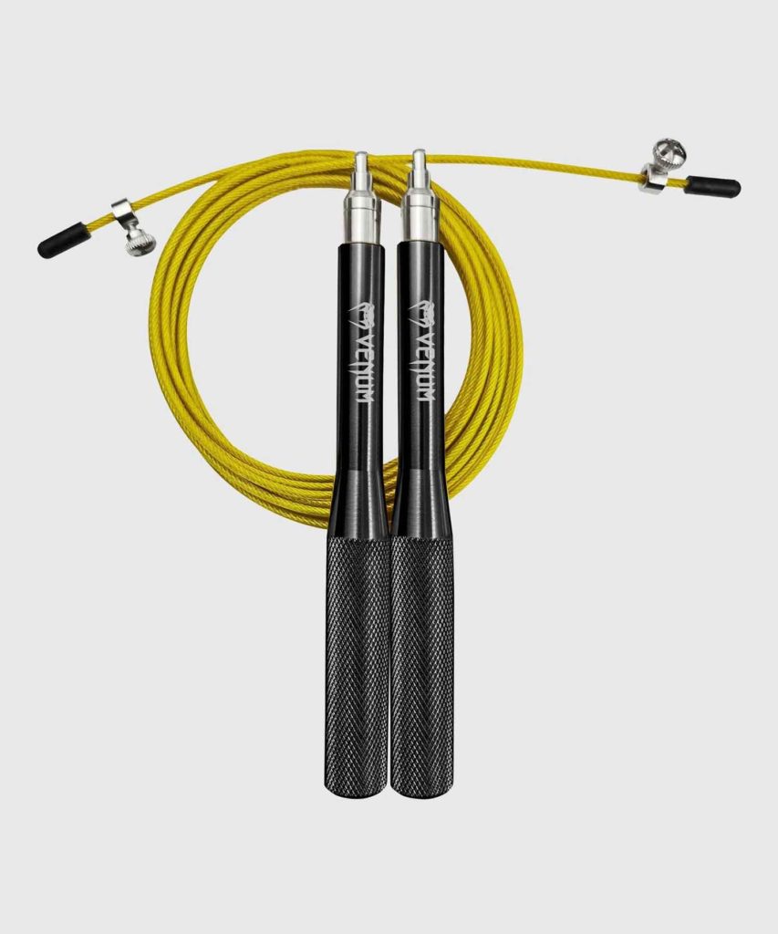 VENUM/ヴェナム THUNDER EVO JUMP ROPE／サンダー エヴォ ジャンプロープ 縄跳び（黒／ネオイエロー）