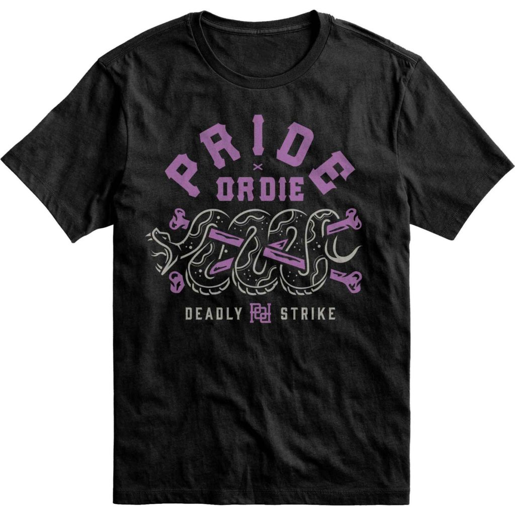 PRiDEorDiE／プライド オア ダイ　DEADLY STRIKE T-Shirt／デッドリー ストライク Tシャツ