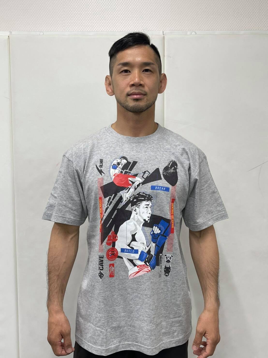 新商品】”RIZIN男塾塾長”石渡伸太郎選手とALMAの新作コラボTシャツ登場