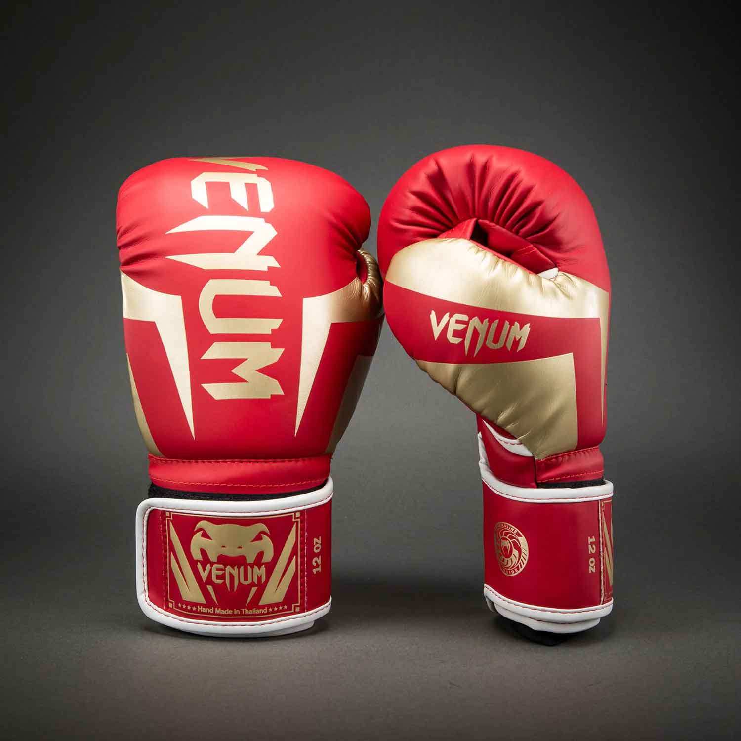 Elite Boxing Gloves／エリート ボクシンググローブ（レッド／ゴールド）