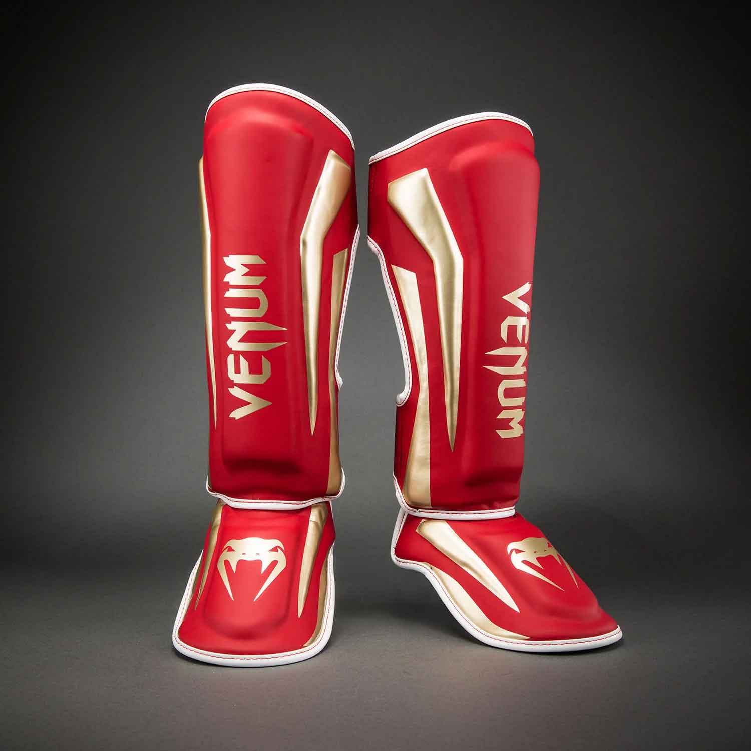 Elite Shin Guards／エリート シンガード（レッド／ゴールド）