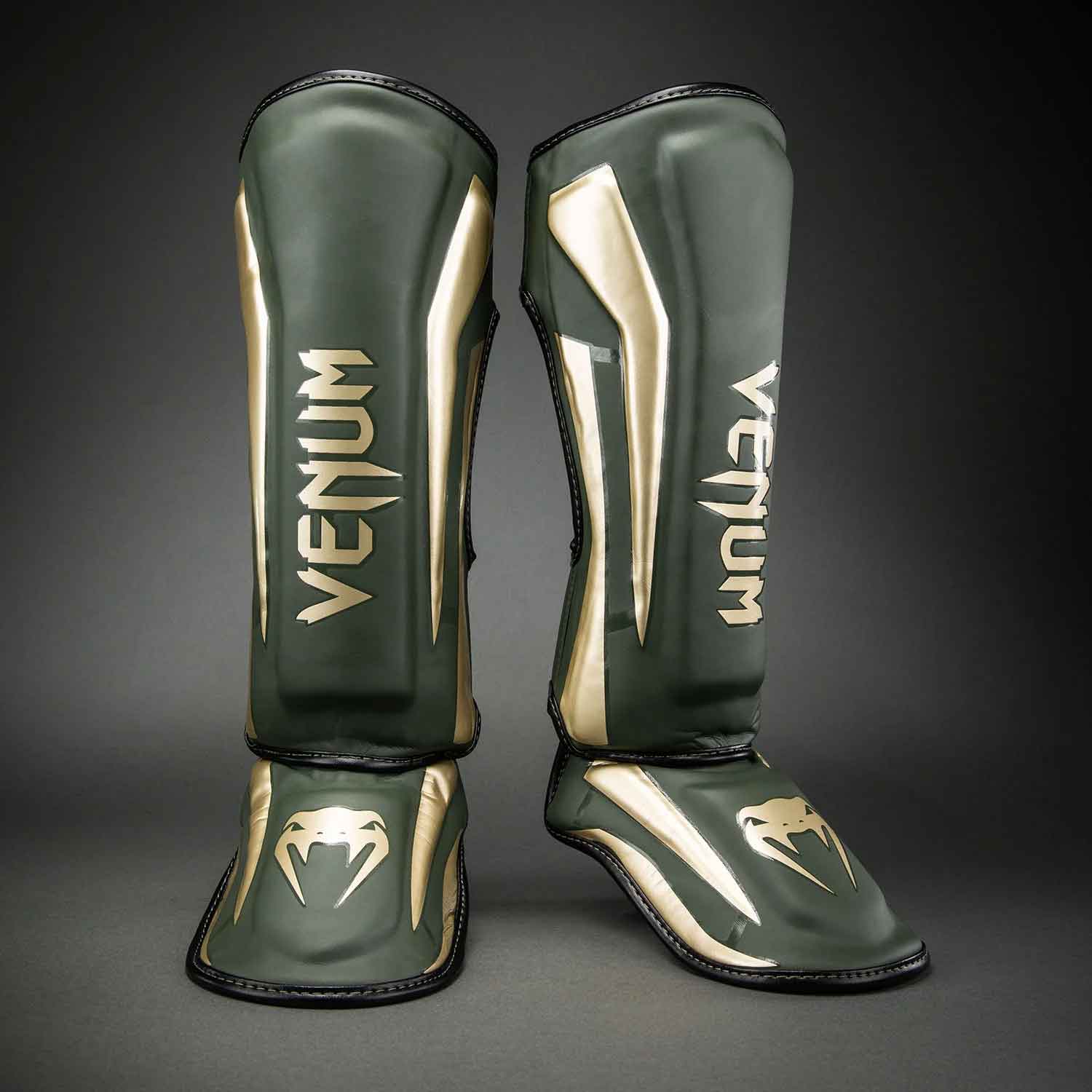 Elite Shin Guards／エリート シンガード（カーキ／ゴールド）
