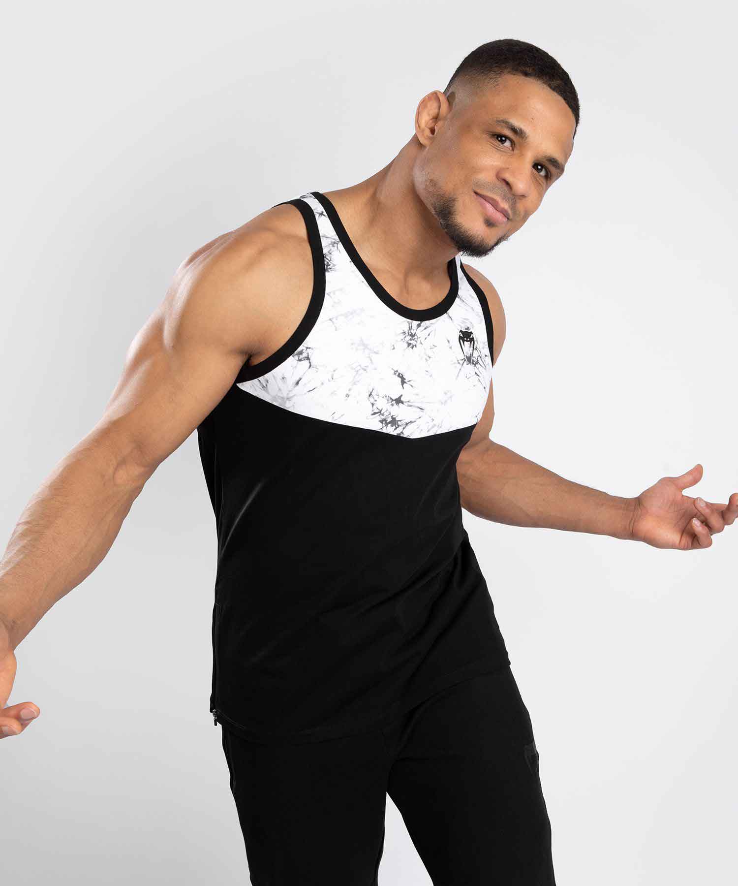 LASER TANK TOP／レーザー タンクトップ（黒／マーブル）｜トライファイト