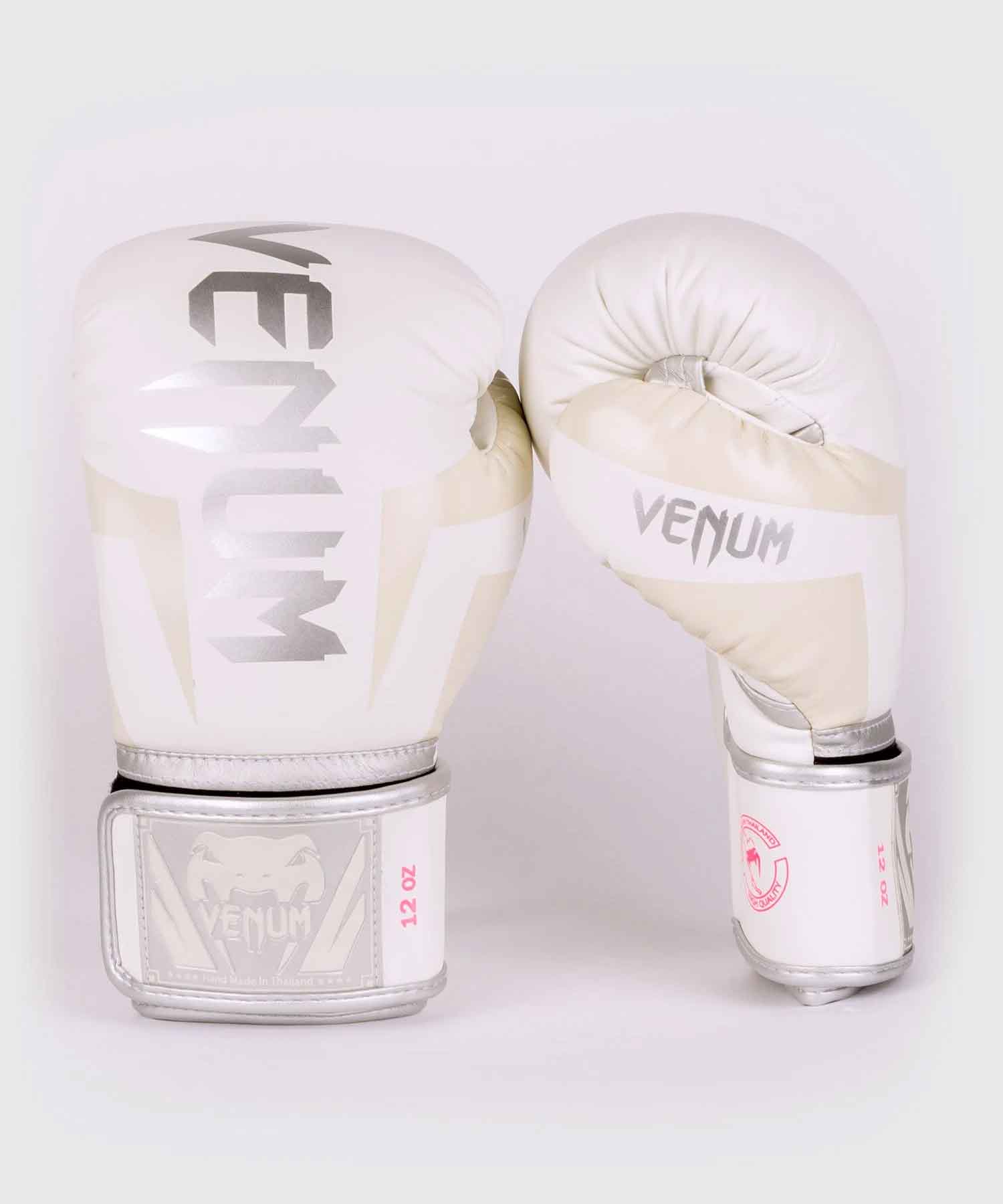 ELITE BOXING GLOVES／エリート ボクシンググローブ（マットホワイト／シルバー）