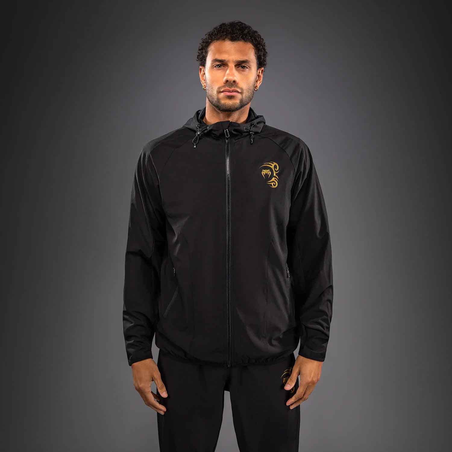 Venum x Mike Tyson Tiger Track Jacket／ヴェナム×マイク・タイソン タイガー ジャケット（黒／ゴールド）