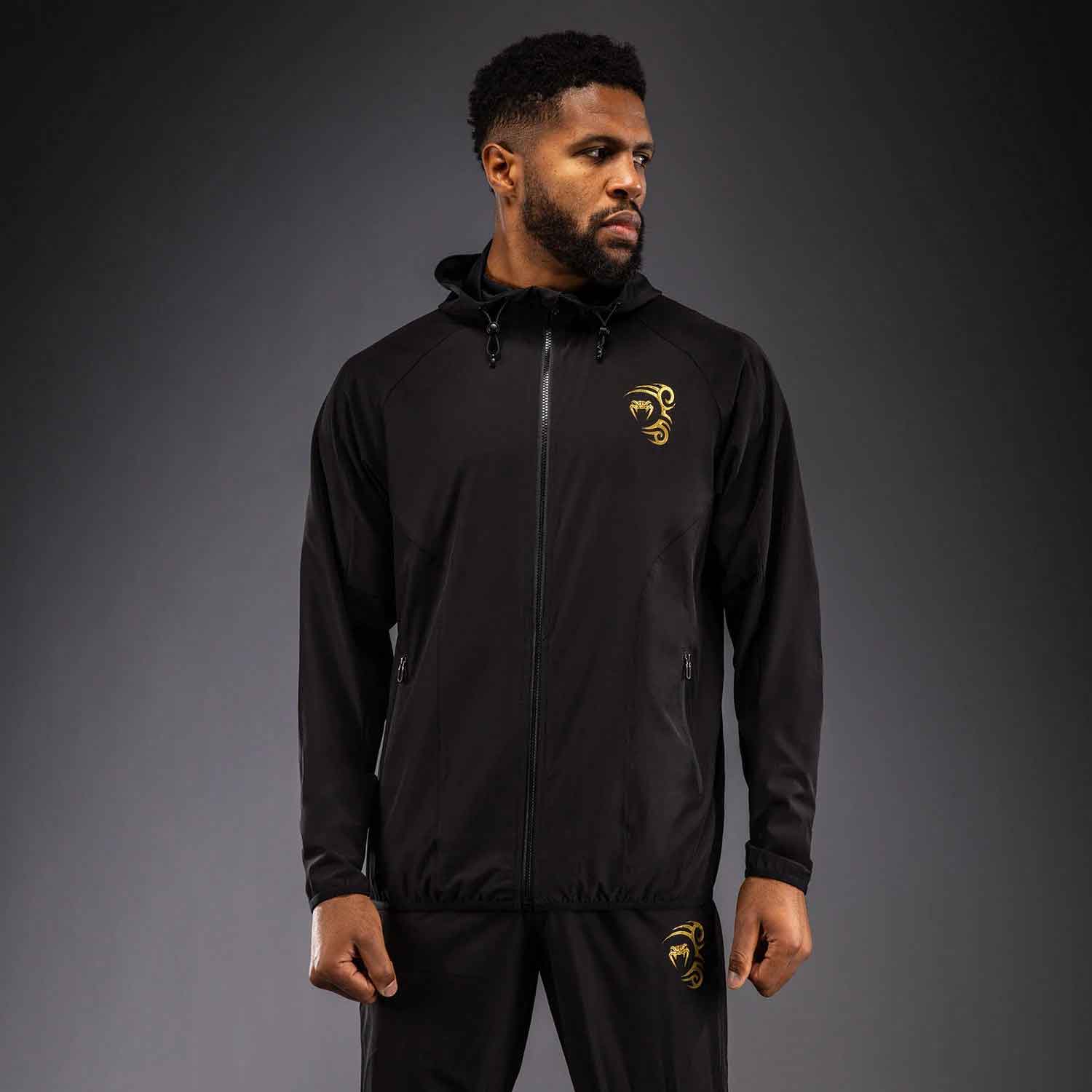 Venum x Mike Tyson Track Jacket／ヴェナム×マイク・タイソン ジャケット（黒／ゴールド）