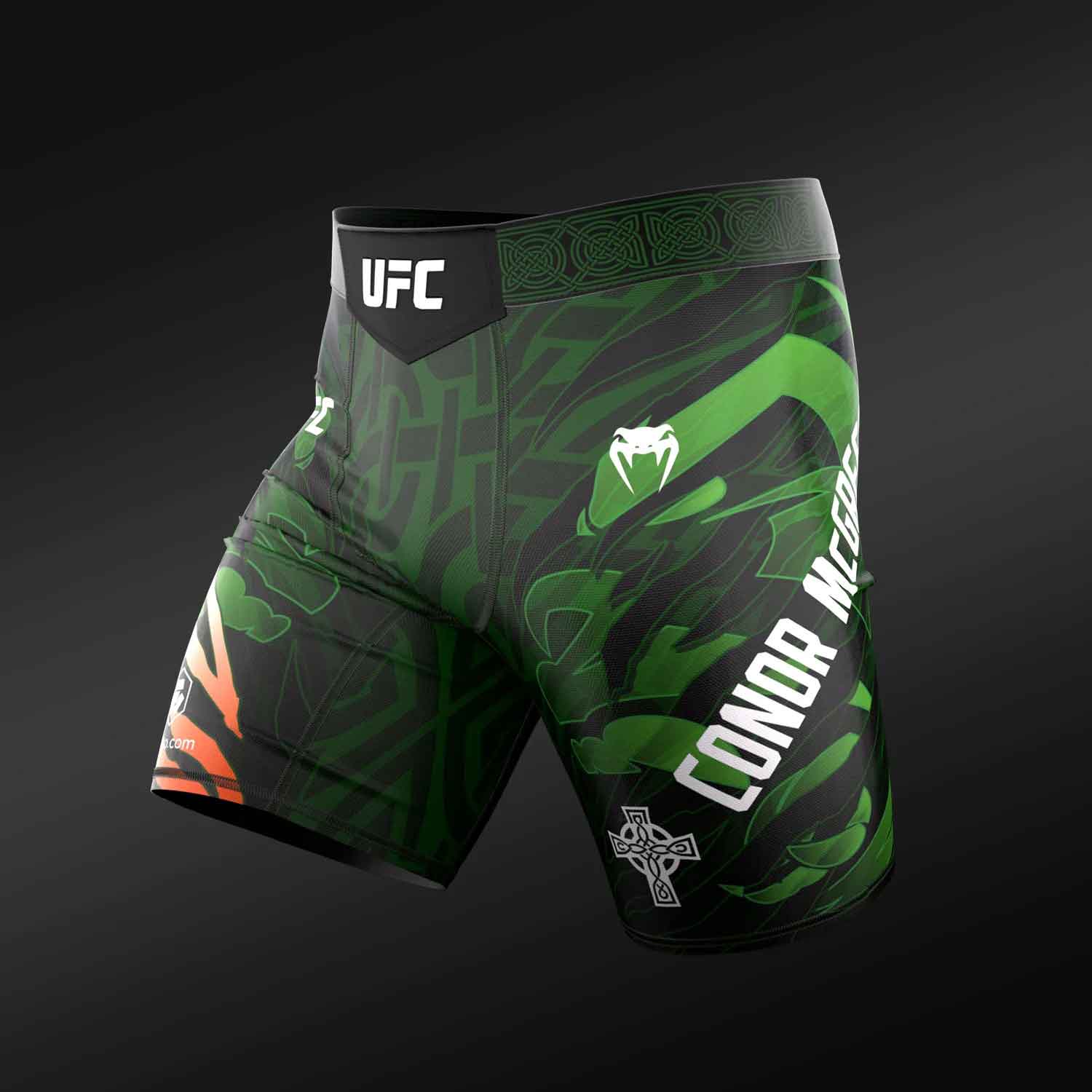 UFC Unrivaled by Venum Men’s Green Conor McGregor Vale Tudo Short／限定版 UFC アンライバルド by ヴェナム メンズ グリーン コナー・マクレガー バーリトゥードショーツ