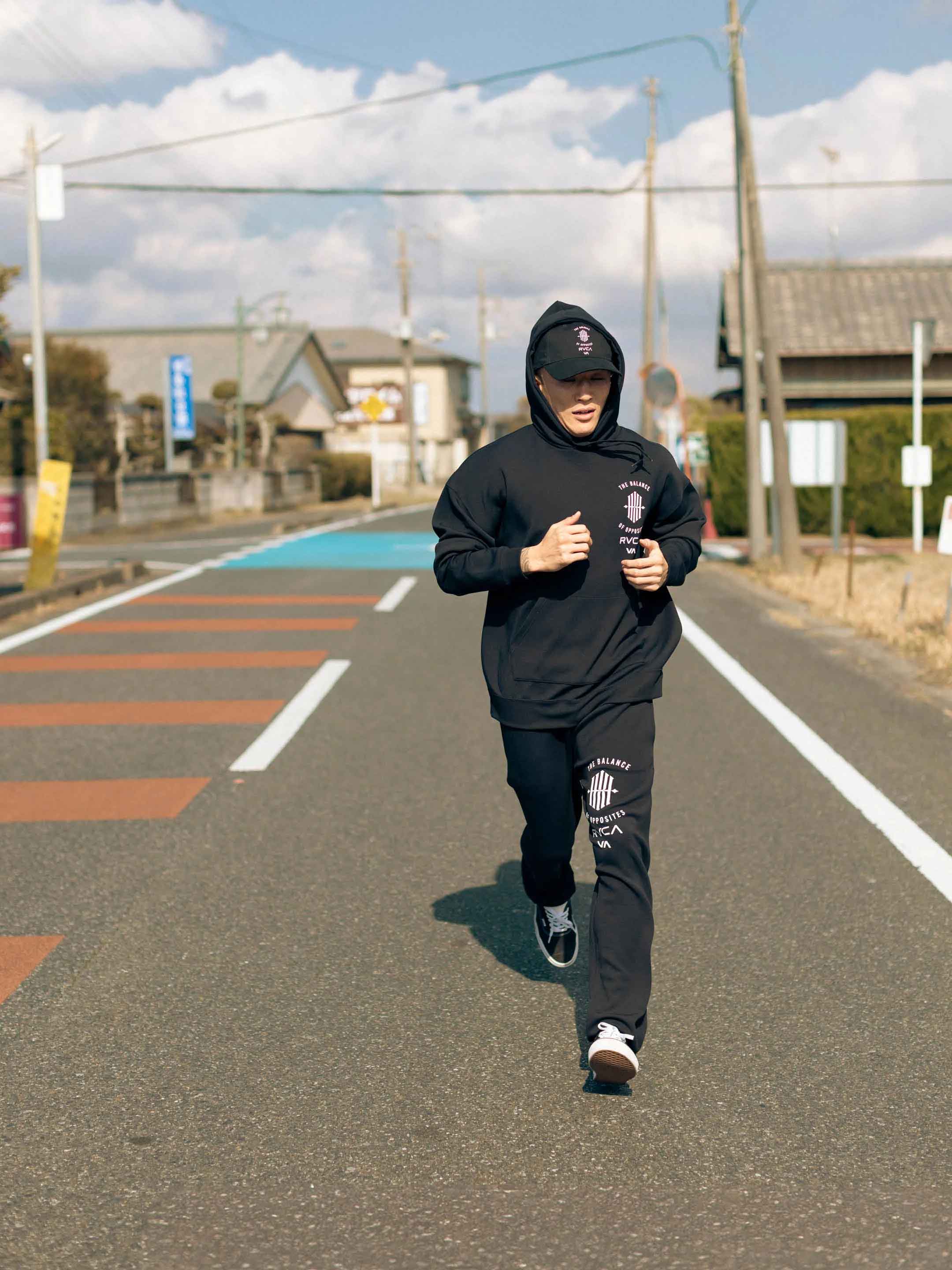 KHI×RVCA BALANCE BP／ケーエイチ インダストリー×ルーカ（ルカ） バランス パンツ（スウェットパンツ）黒