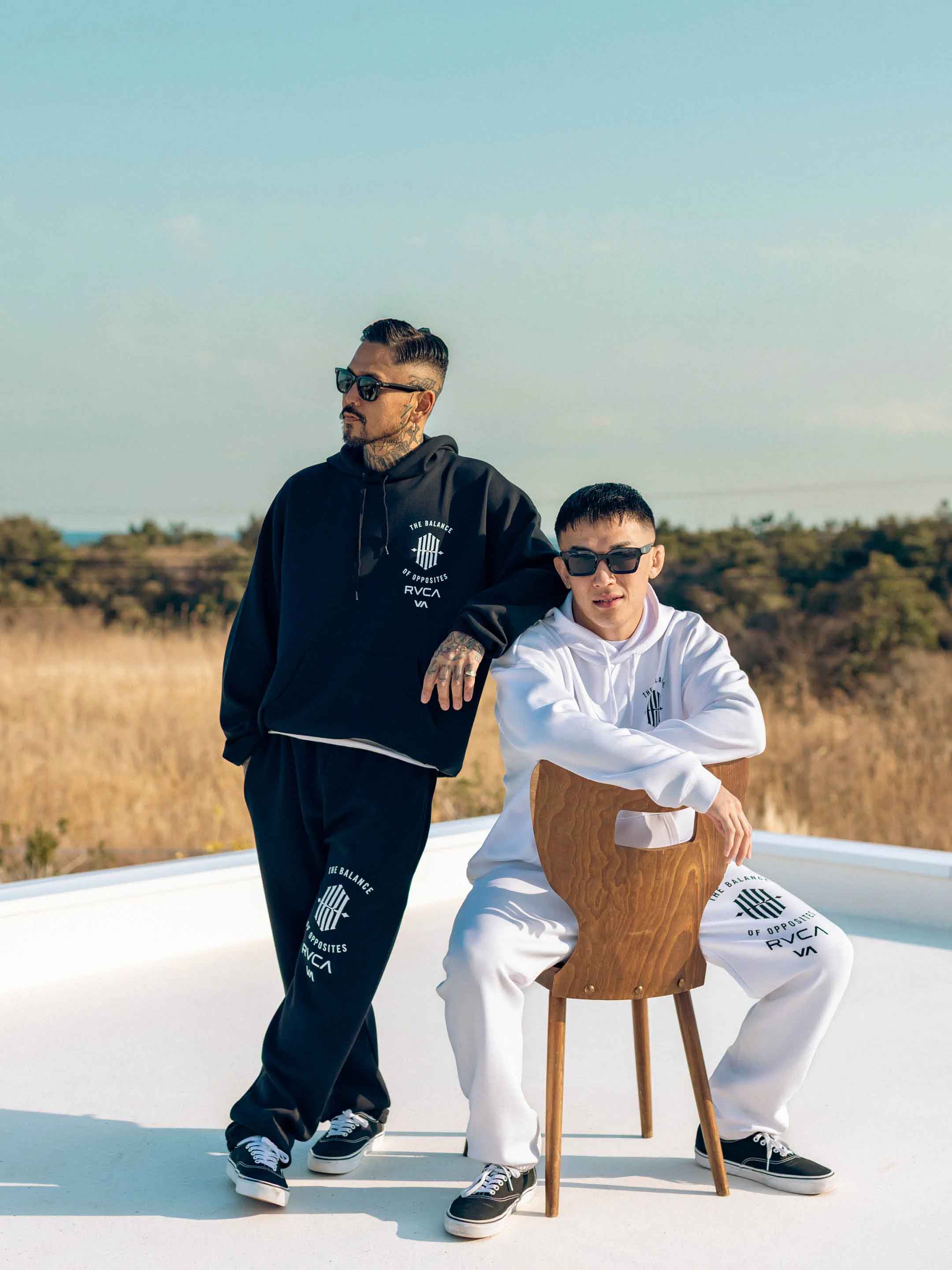 KHI×RVCA BALANCE BP／ケーエイチ インダストリー×ルーカ（ルカ） バランス パンツ（スウェットパンツ）白