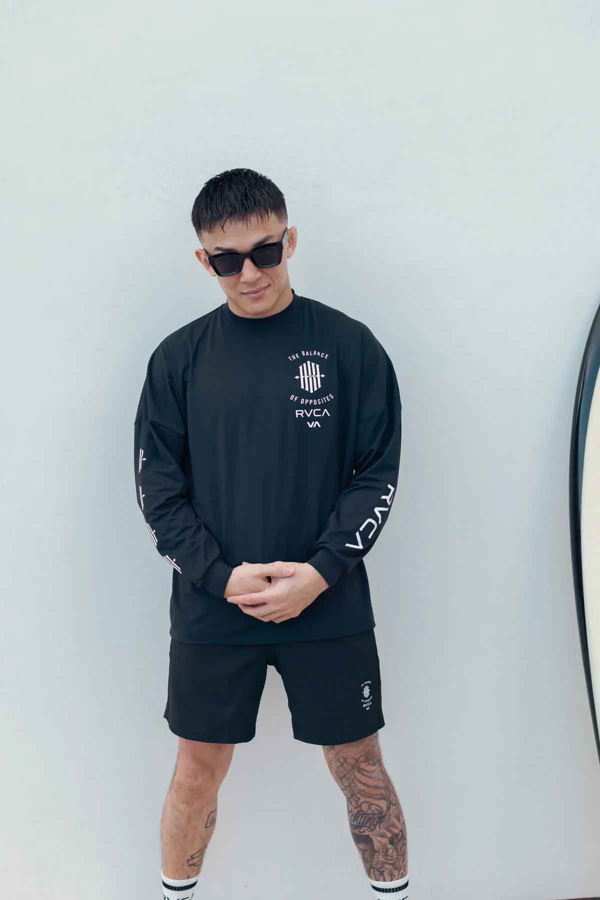 KHI×RVCA LT／ケーエイチ インダストリー×ルーカ（ルカ） ロングスリーブTシャツ（黒）