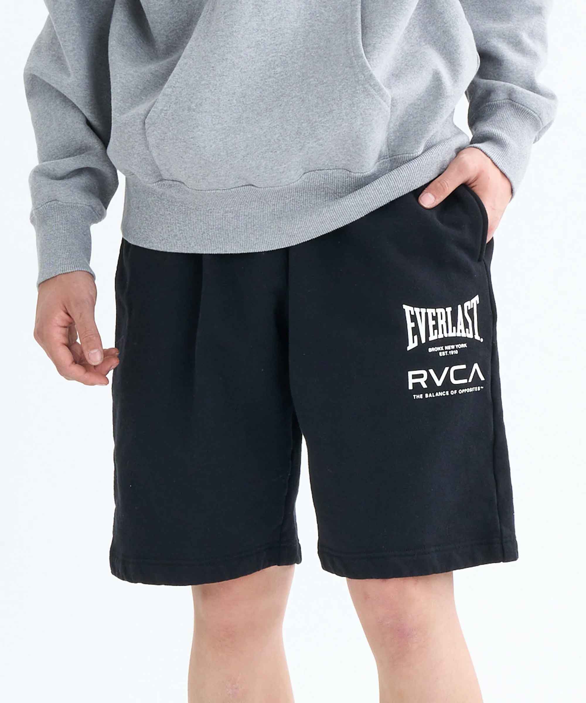 RVCA×EVERLAST SHORTS／RVCA×エバーラスト ショートパンツ（黒