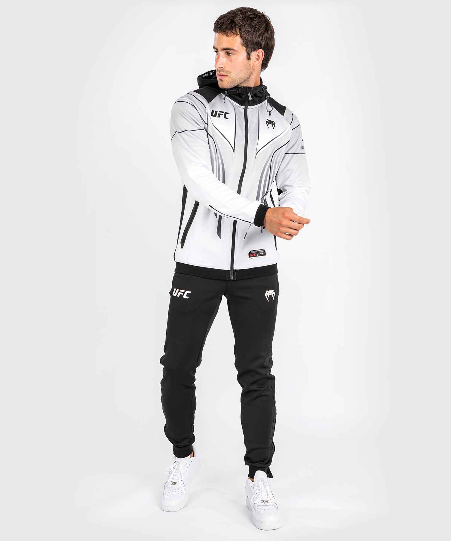 UFC VENUM AUTHENTIC FIGHT NIGHT 2.0 MEN'S WALKOUT HOODIE WHITE