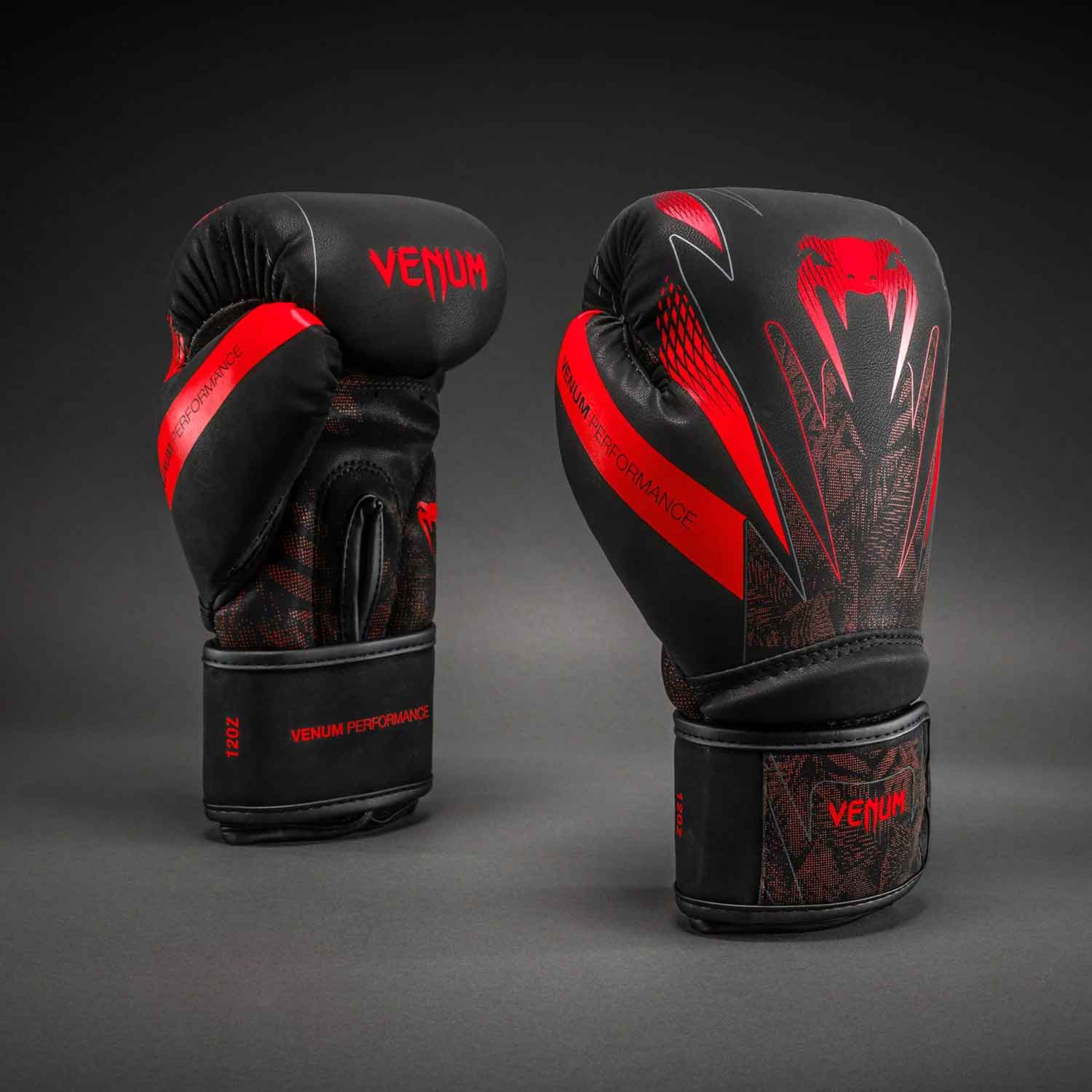 Amazonia Reborn Impact Boxing Gloves／アマゾニア リボーン インパクト ボクシンググローブ（黒／レッド）