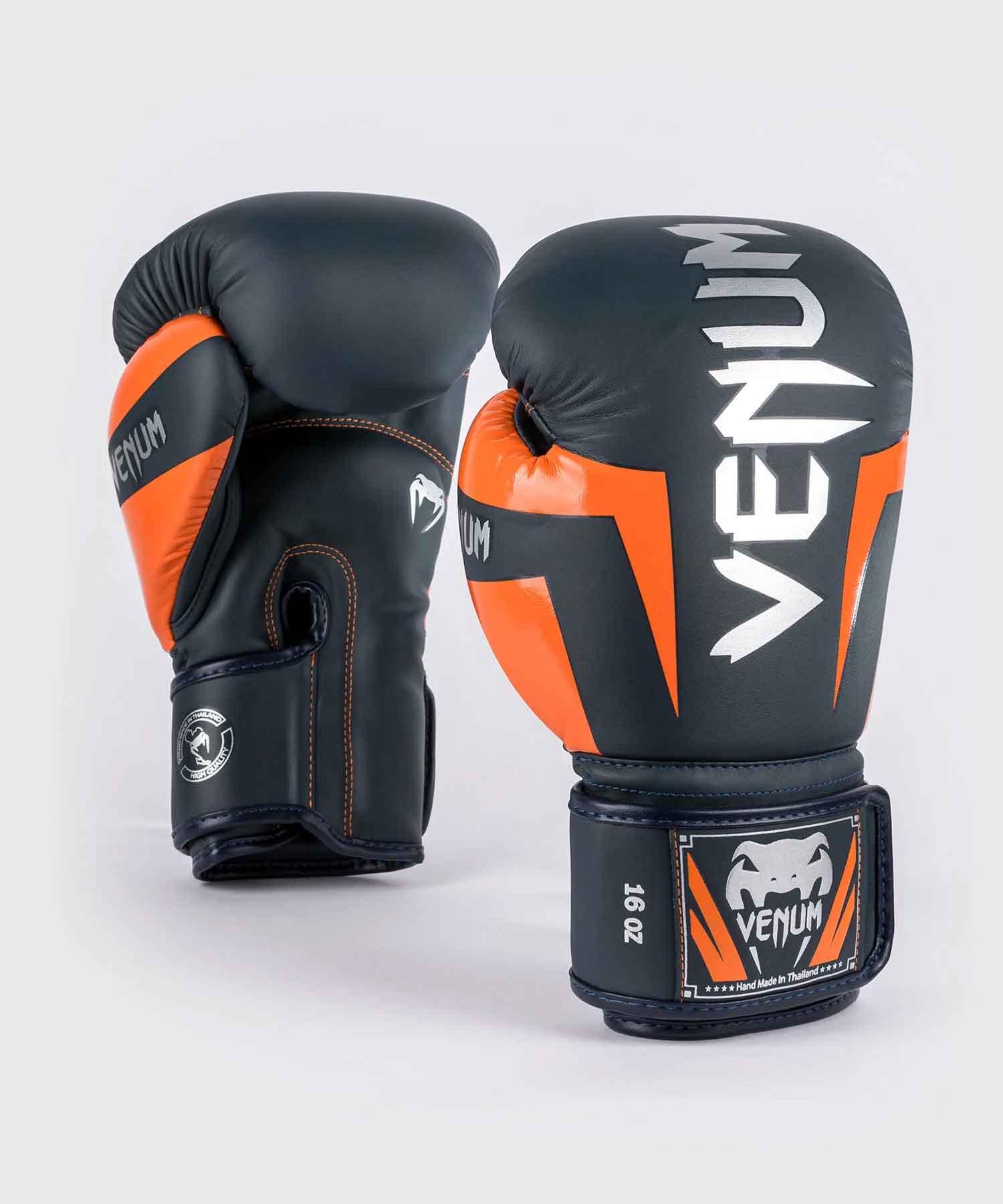 Elite Boxing Gloves／エリート ボクシンググローブ（ダークネイビー／シルバー／オレンジ）