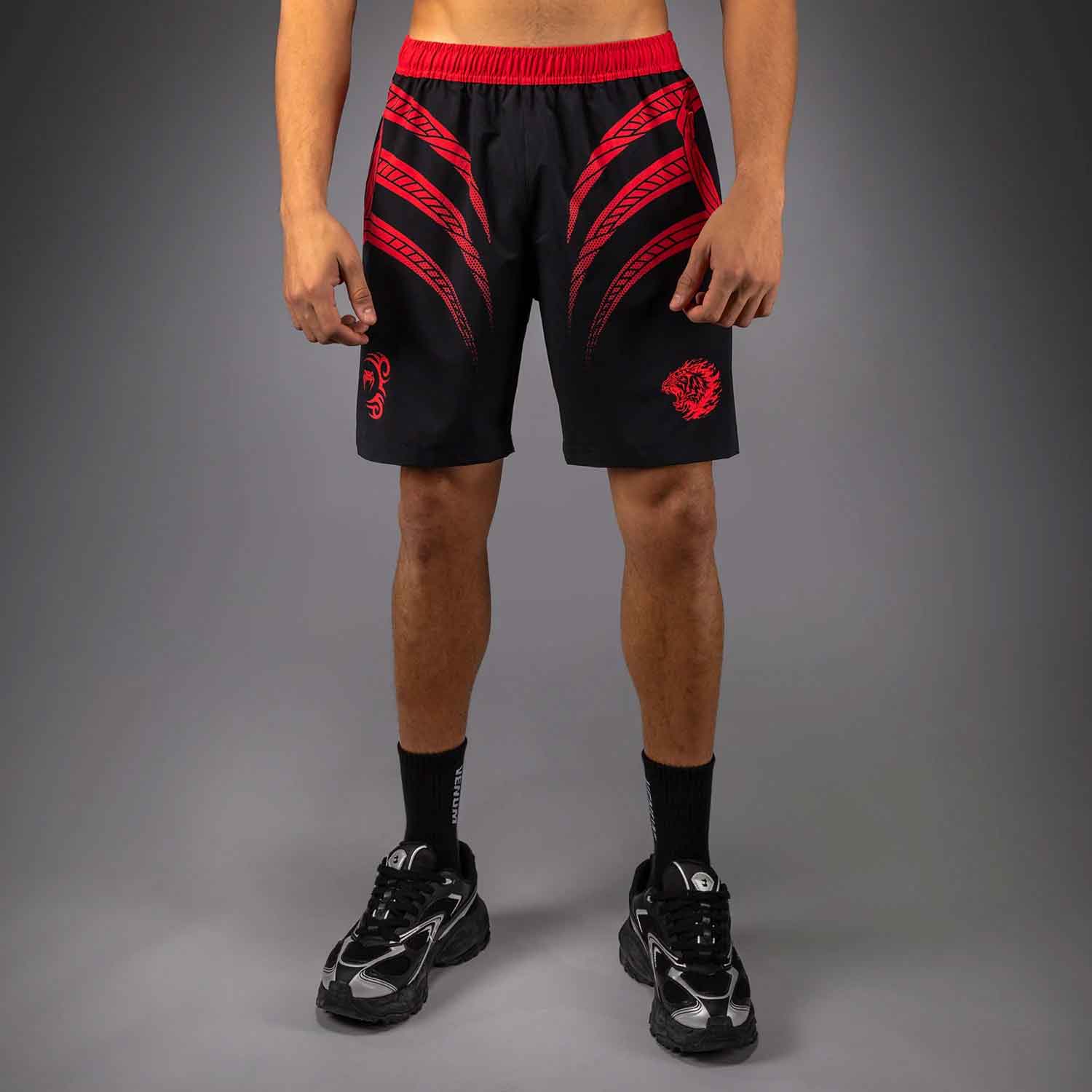 Venum x Mike Tyson Tiger Training Shorts／ヴェナム×マイク・タイソン タイガー トレーニングショーツ（ブラック）