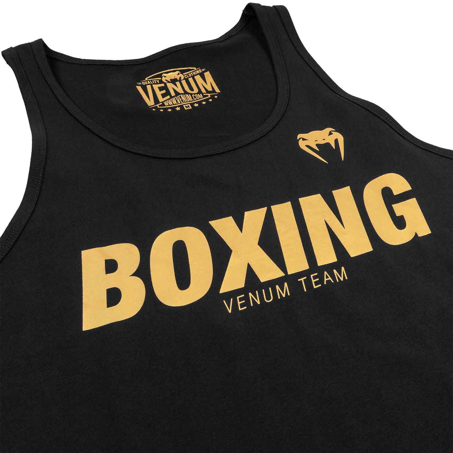 VENUM／ヴェナム　タンクトップ　　BOXING VT TANK TOP／ボクシング VT（ヴェナムチーム）タンクトップ（黒／ゴールド）