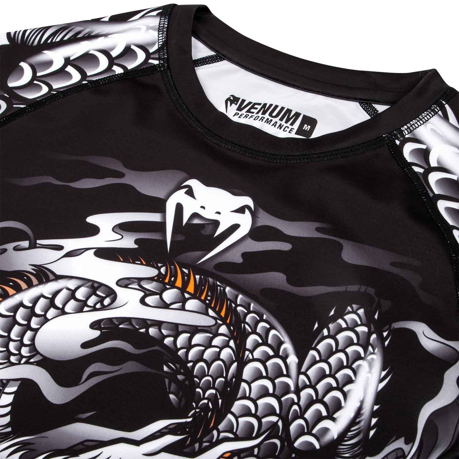 VENUM／ヴェナム　ラッシュガード　　DRAGON'S FLIGHT RASHGUARD／ドラゴンズフライト ラッシュガード（黒／白）ロング