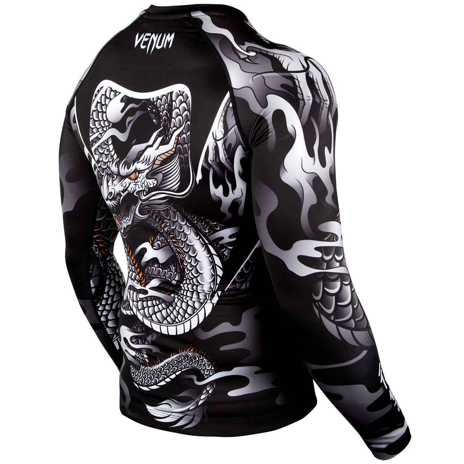 VENUM／ヴェナム　ラッシュガード　　DRAGON'S FLIGHT RASHGUARD／ドラゴンズフライト ラッシュガード（黒／白）ロング