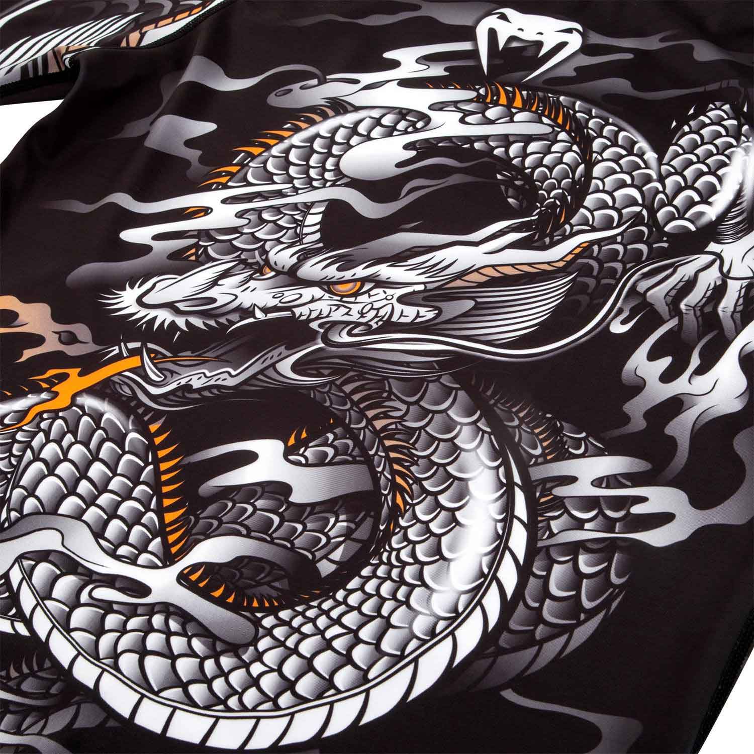 VENUM／ヴェナム　ラッシュガード　　DRAGON'S FLIGHT RASHGUARD／ドラゴンズフライト ラッシュガード（黒／白）ロング