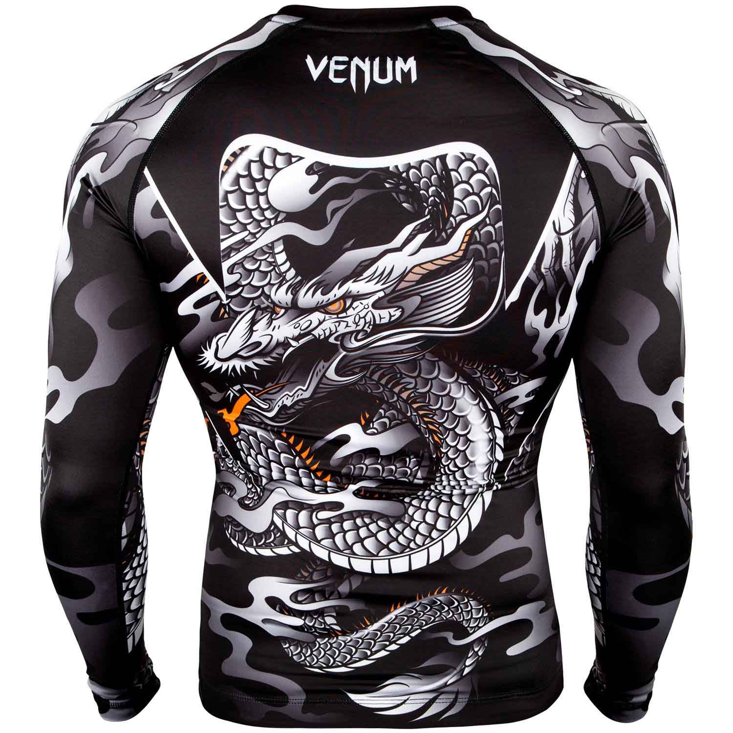 VENUM／ヴェナム　ラッシュガード　　DRAGON'S FLIGHT RASHGUARD／ドラゴンズフライト ラッシュガード（黒／白）ロング