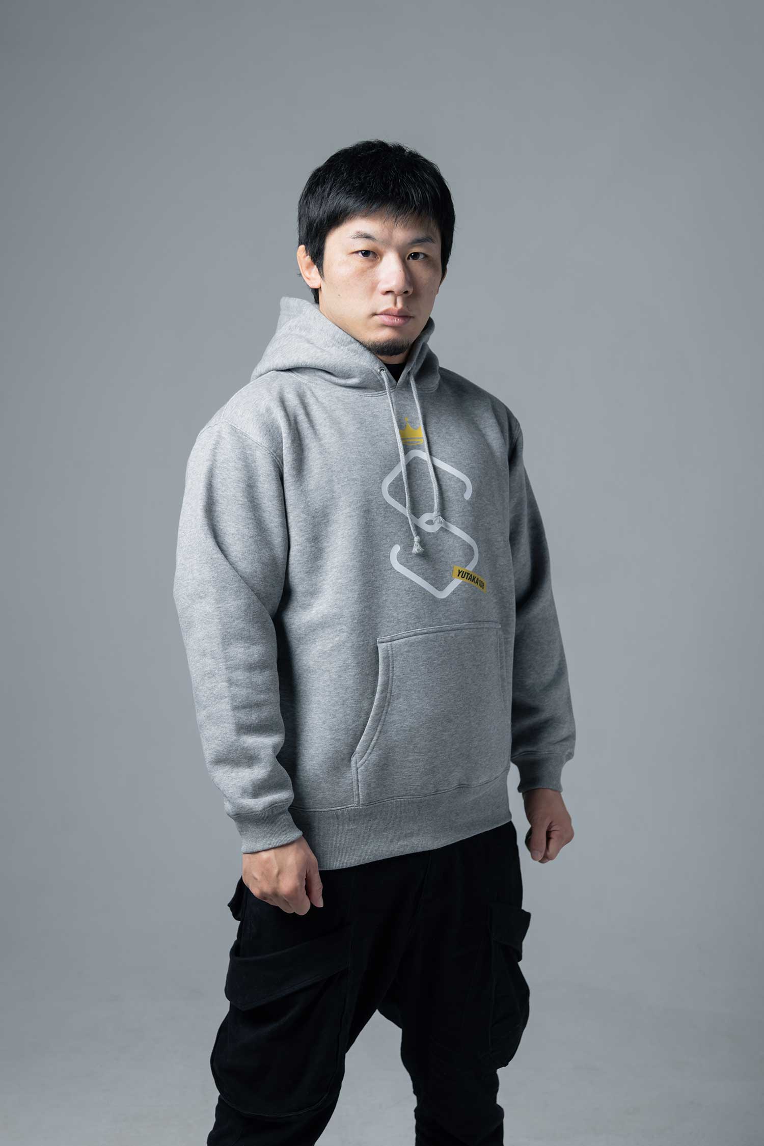 YUTAKA SAITO S-CAGE PULLOVER HOODIE／斎藤裕 S-ケージ プルオーバー フーディー（パーカー）グレーアッシュ