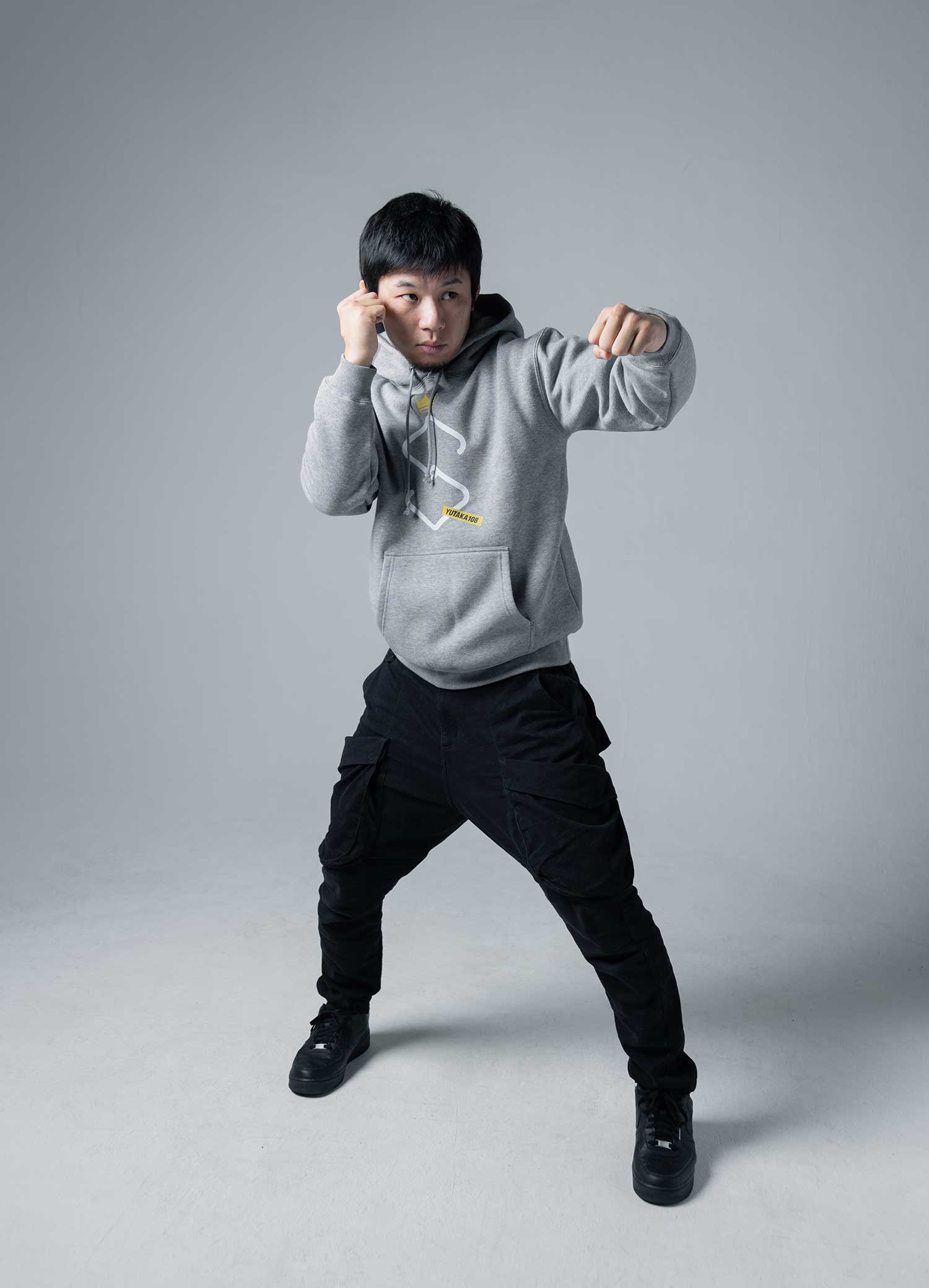 Tri-Fight／トライファイト　　YUTAKA SAITO S-CAGE PULLOVER HOODIE／斎藤裕 S-ケージ プルオーバー フーディー（パーカー）グレーアッシュ