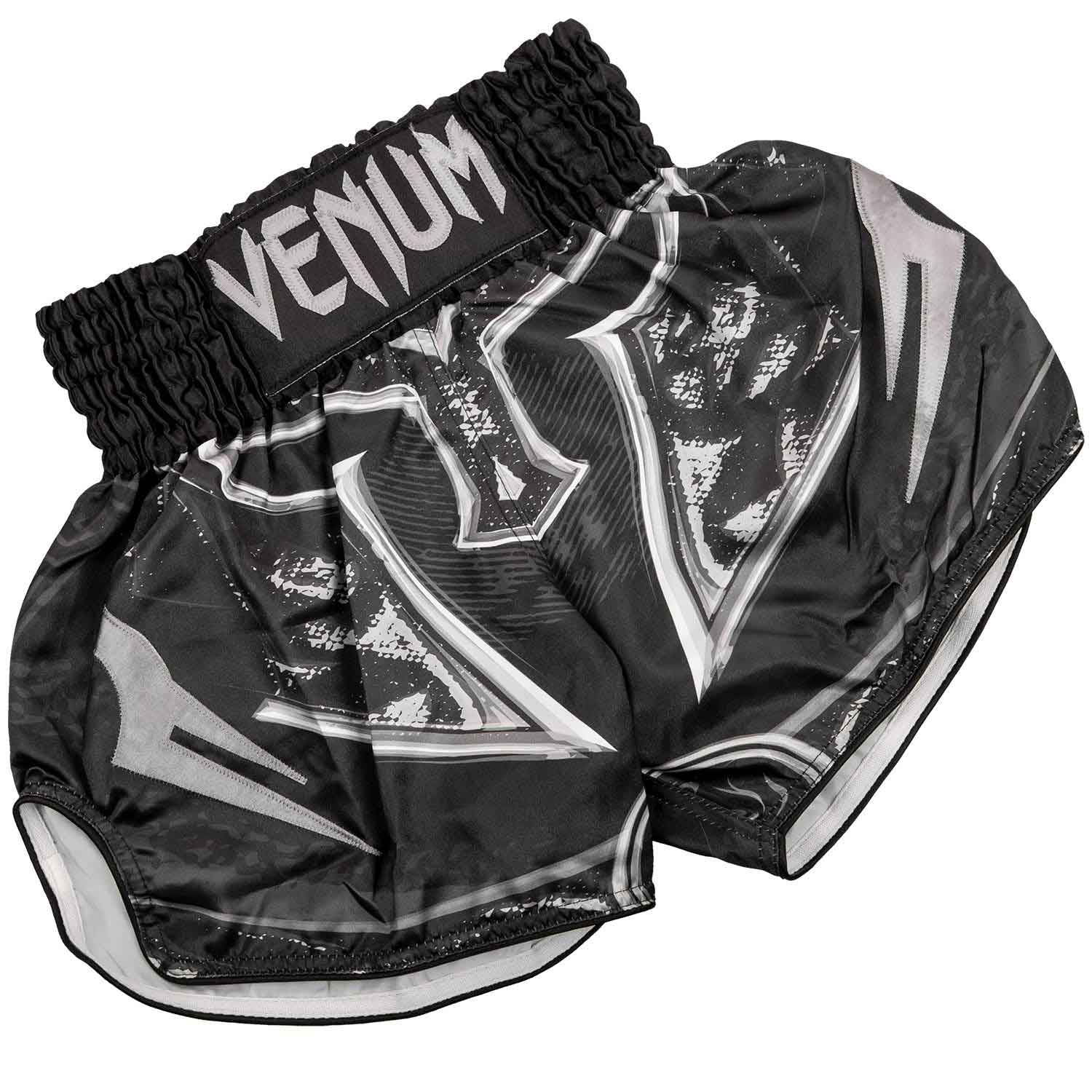 VENUM／ヴェナム　ムエタイショーツ　　GLADIATOR 3.0 MUAY THAI SHORTS／グラディエーター 3.0 ムエタイショーツ（黒／グレー）