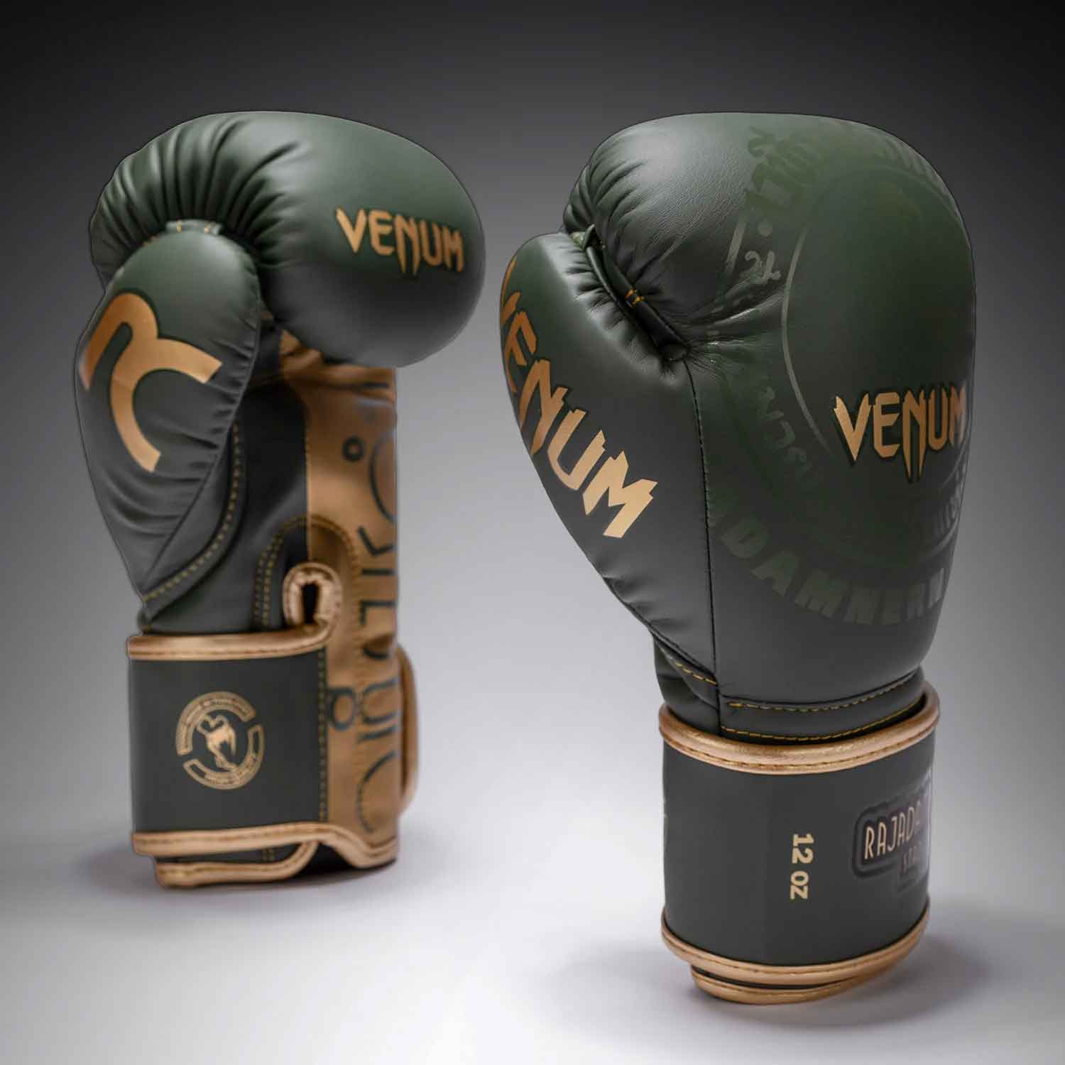 VENUM／ヴェナム　ボクシンググローブ　　Venum x Rajadamnern Boxing Gloves／ヴェナム×ラジャダムナン ボクシンググローブ（ミリタリーグリーン）