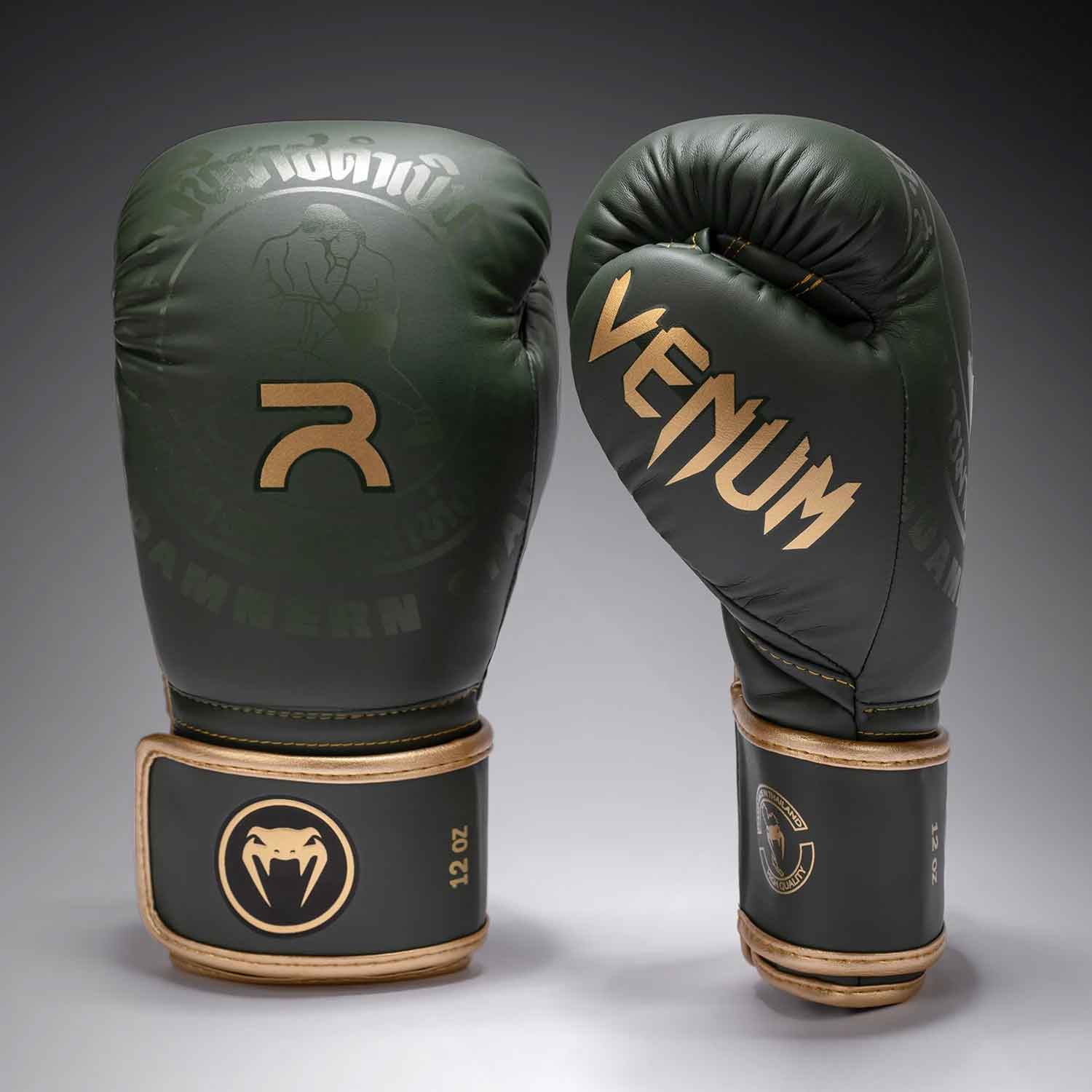 VENUM／ヴェナム　ボクシンググローブ　　Venum x Rajadamnern Boxing Gloves／ヴェナム×ラジャダムナン ボクシンググローブ（ミリタリーグリーン）