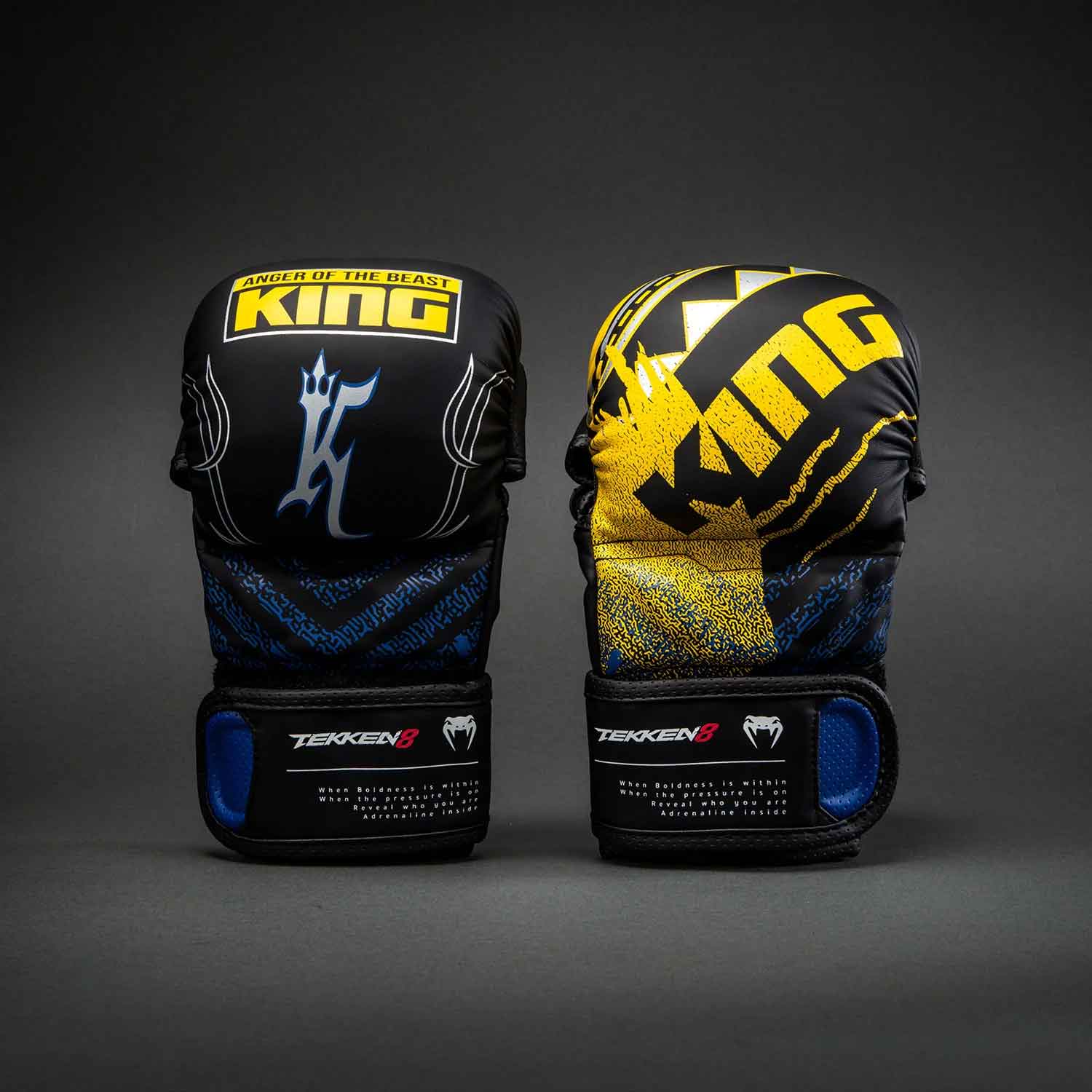 VENUM／ヴェナム　MMAグローブ（オープンフィンガーグローブ）　　Venum x TEKKEN 8 Sparring Gloves - King／ヴェナム×鉄拳8 スパーリンググローブ キング