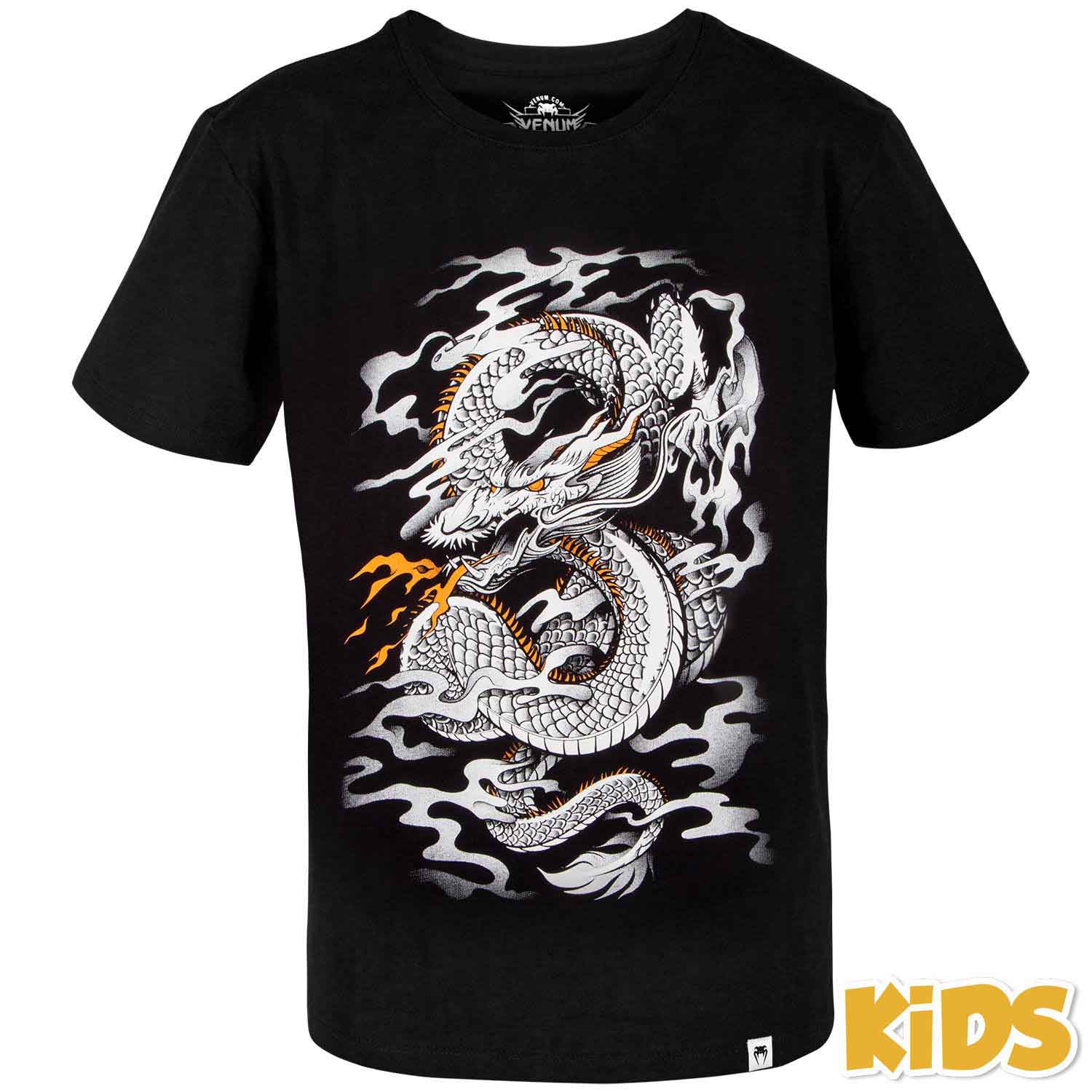 DRAGON'S FLIGHT T-SHIRT KIDS／ドラゴンズフライト キッズ Tシャツ（黒／白）