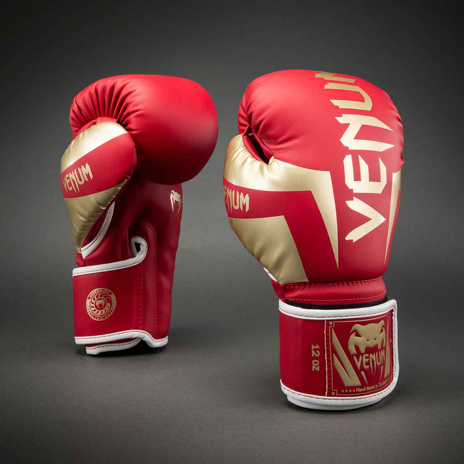 VENUM／ヴェナム　ボクシンググローブ　　Elite Boxing Gloves／エリート ボクシンググローブ（レッド／ゴールド）