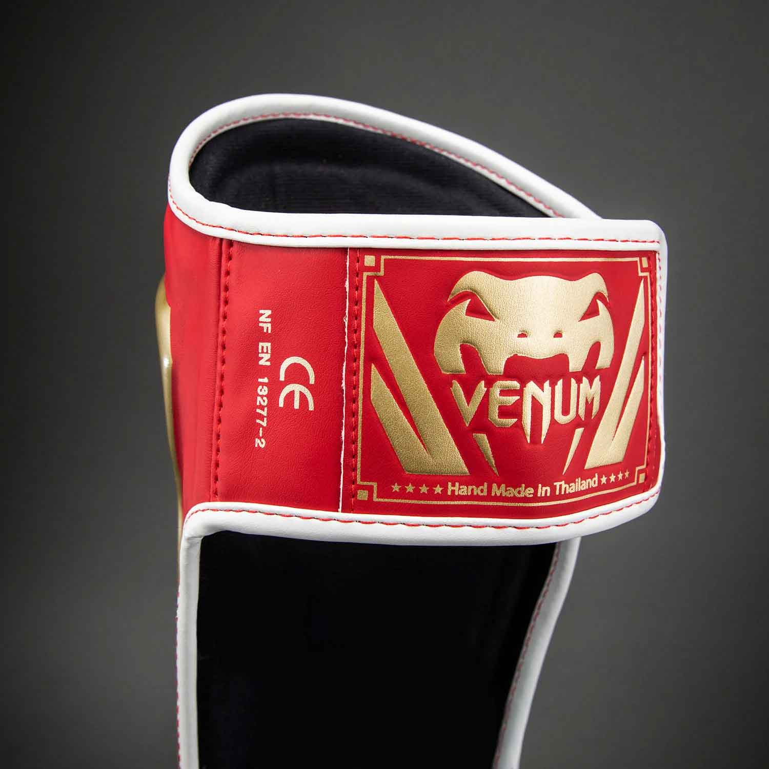 VENUM／ヴェナム　シンガード（レガース）　　Elite Shin Guards／エリート シンガード（レッド／ゴールド）
