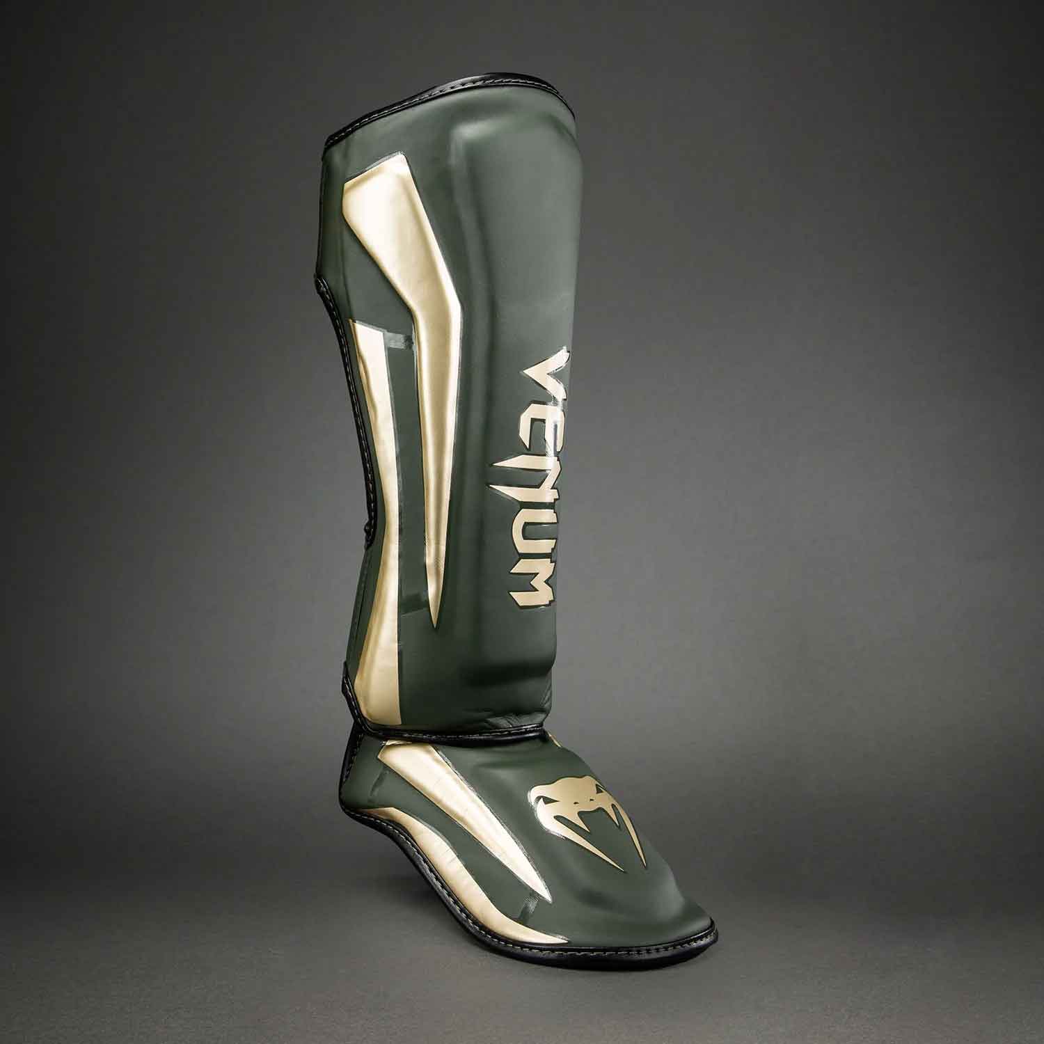 VENUM／ヴェナム　シンガード（レガース）　　Elite Shin Guards／エリート シンガード（カーキ／ゴールド）
