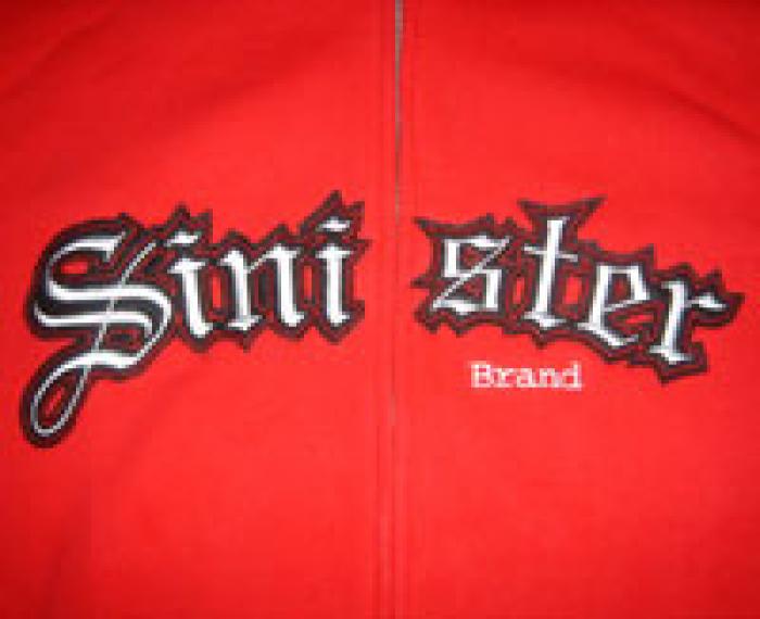 Sinister Brand／シニスターブランド　パーカー・ジャケット　　Old 'E' Applique-Zip up