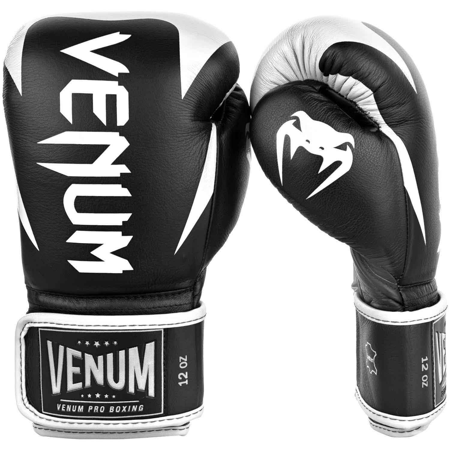 VENUM／ヴェナム　ボクシンググローブ　　HAMMER PRO BOXING GLOVES VELCRO／ハンマー プロボクシンググローブ ベルクロ（黒／白）