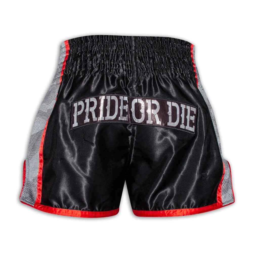 PRIDE OR DIE(PRiDEorDiE)／プライド オア ダイ　ムエタイショーツ　　RAW TRAINING CAMP Muay Thai Shorts Urban Camo／ロウ トレーニングキャンプ ムエタイショーツ（アーバンカモ）