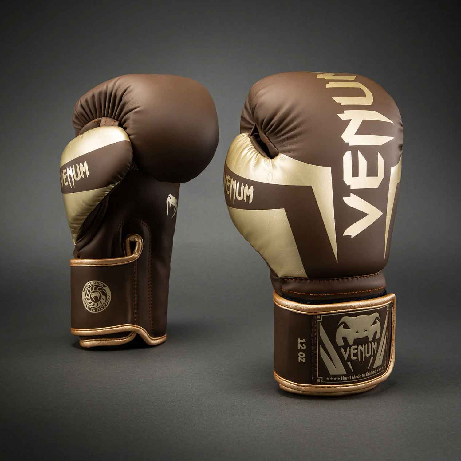 VENUM／ヴェナム　ボクシンググローブ　　Elite Boxing Gloves／エリート ボクシンググローブ（ダークブラウン／ゴールド）